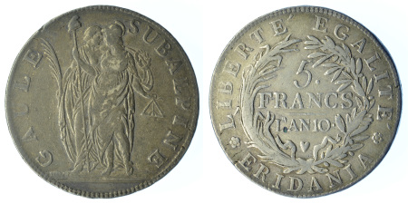 Piedmont Republic (Subalpine Republic) 1801 (L'An