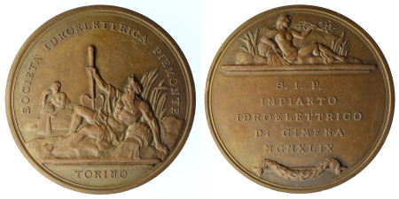 Turin AE medallion 1949; Piedmont HydroElectric
