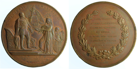 AE Medallion 1859; Opening of Parliament