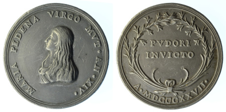 Pewter; Modena. Maria Pedena (1812-1827). Medal