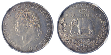 1821 Ag 1 Rix Dollar, George