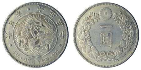 Japan 1914 (Taisho 3) Ag 1 Yen