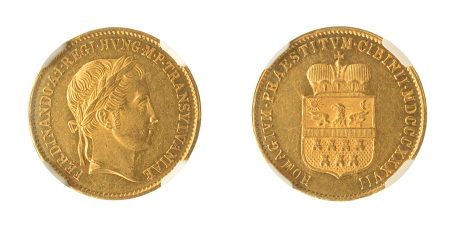 Austria 1837 (Au) Medallion, Homage in