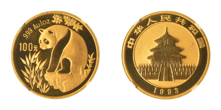 China 1993 (Au) 100 Yuan (1oz