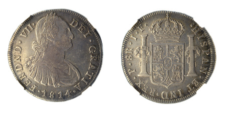 Colombia 1814/3 P JF (Ag) 8