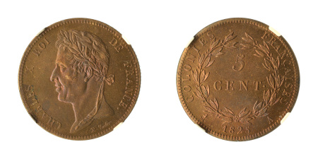 French Colonies 1825 A (Cu) 5