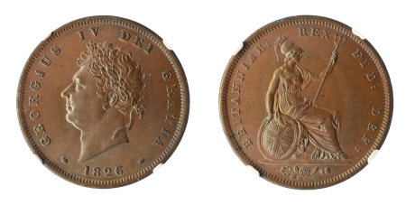 Great Britain 1826 (Cu) Penny. George