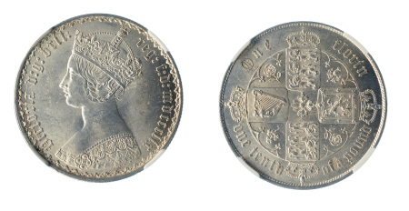 Great Britain 1859 (Ag) Two Shillings