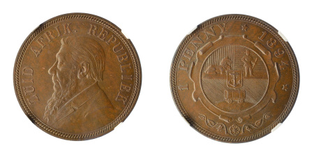 South Africa 1894 (ZAR) (Cu) Penny