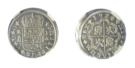 Spain 1726/1M A (Ag) 1 Real