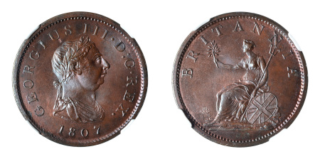 Great Britain 1807 (Cu) Penny "SOHO"