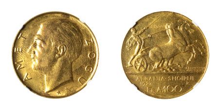 Albania 1927 R (Au) 100 Franga