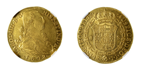 Colombia 1802 NR JJ (Au) 8