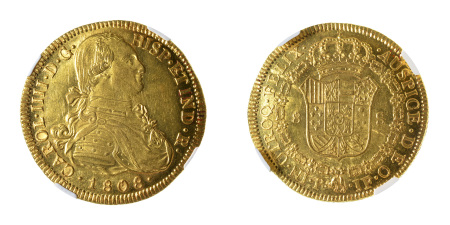 Colombia 1808 P JF (Au) 8