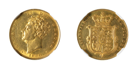 Great Britain 1830 (Au) Sovereign, George