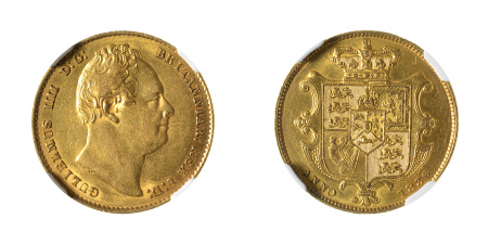 Great Britain 1836 (Au) Sovereign, William