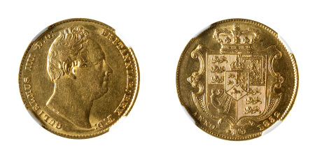 Great Britain 1832 (Au) Sovereign, William