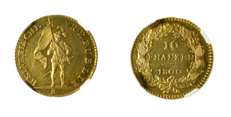 Switzerland 1800 B (Au) 16 Franken