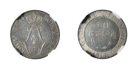 French Guiana 1818 A (Billon) 10