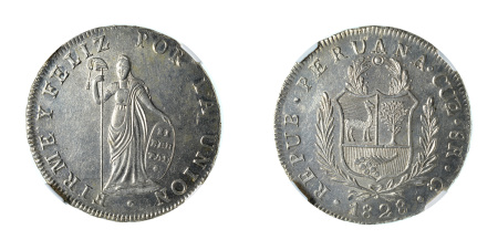 Peru 1828 G Cuzco (Ag) 8