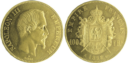 France 1858A Av 100 Francs, Napoleon III