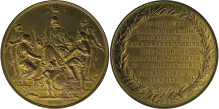 Austria 1888 AE Medallion