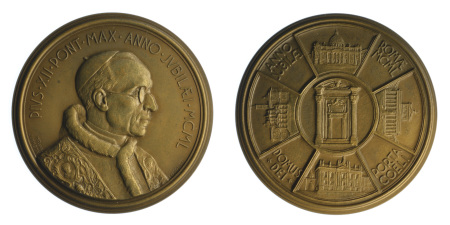 Vatican 1950 AE Medallion for Jubilee year of Pope