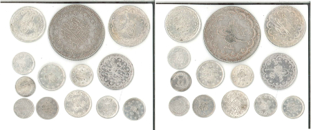Turkey (Ottoman) lot of 13x Silver coins