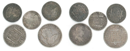 Bolivia Lot of Colonial 8 & 4 Reales (5) 1781-1814