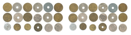 Syria collection of 18 various base metal coins (Circa 1920-1950)