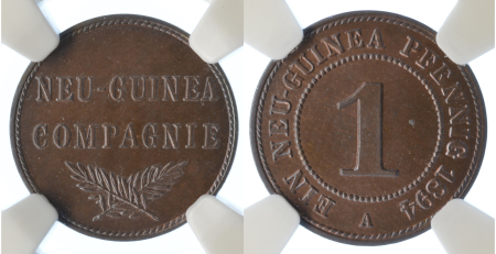 German New Guinea 1894A Cu 1 Pfennig