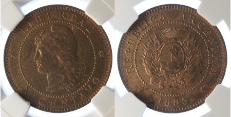 Argentina 1885 Cu 1 Centavo