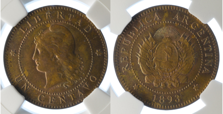 Argentina 1893 Cu 1 Centavo