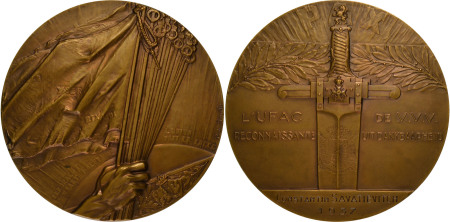Netherlands/ Belgium 1937 Ae Medallion "Debt of Gratitude to Veteran Soldiers"