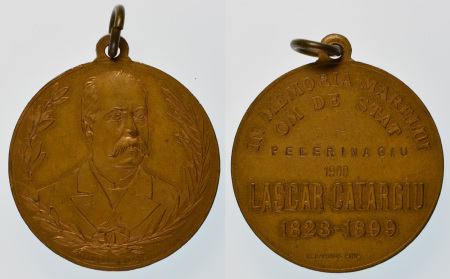 Romania 1900 Ae Medal "In Memory of Lascar Catargiu" Statesman