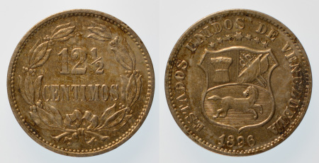 Venezuela 1896-1935 lot of 10x Silver & Nickel coins