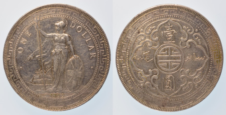 China / GB Ag Trade Dollars (x3) 1899, 1900 & 1902 Bombay mint