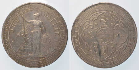 China / GB 1901B & 1902B Silver Trade Dollars