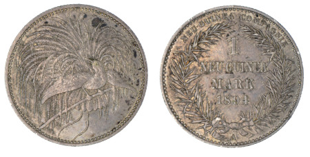 New Guinea (German) Ag 1 Mark 1894A