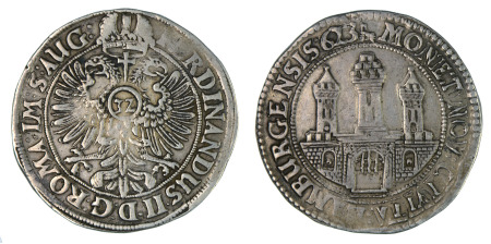 Germany Hamburg 1623 Ag Thaler of 32 Schillings
