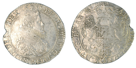 Spanish Netherlands 1635 Ag Ducaton, Phillip IV of Spain (with Provenance)