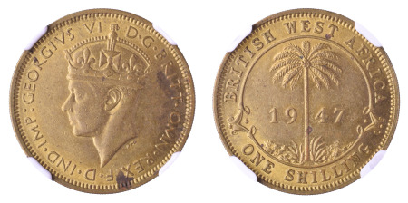 British West Africa 1947 Br Shilling *MS 61*