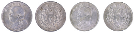 China Rep. Year 3 (1914); 2 coin lot