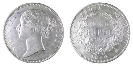 India / British EIC 1840 (b); 1 Rupee