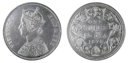 India (British) 1878 (b) Dot; Rupee
