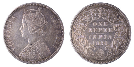 India (British) 1880 (b) Dot; Rupee