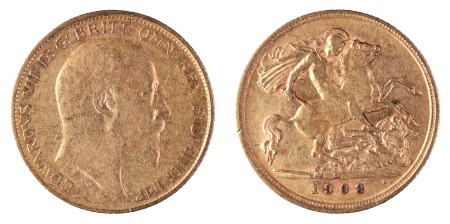 Australia 1908 M; 1/2 Sovereign