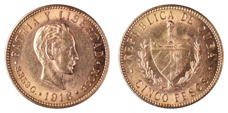 Cuba 1916; 5 Pesos