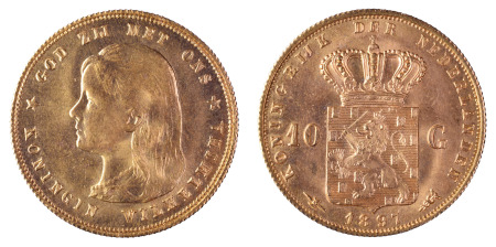 Netherlands 1897; 10 Gulden