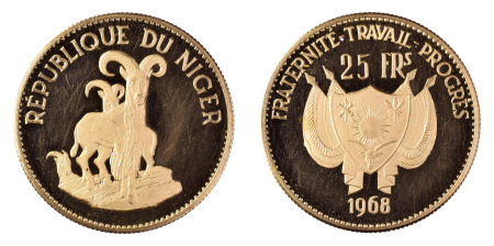 Niger 1968; 25 Frans